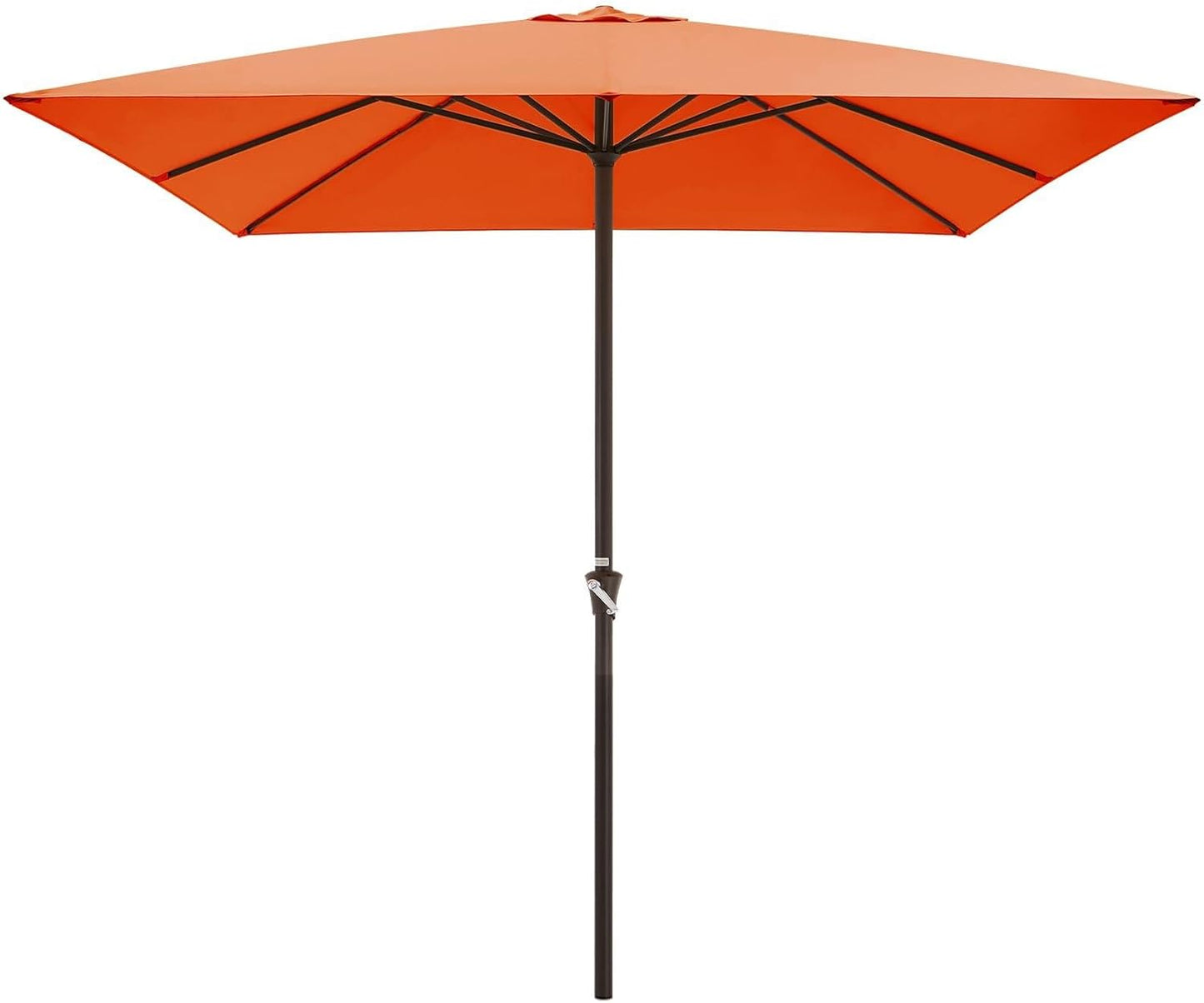 JEAREY 10x10 ft Square Patio Umbrellas Outdoor Table Market Umbrella w/Crank, 8 Sturdy Ribs, UV Protection Waterproof Sunproof(Teal Blue)