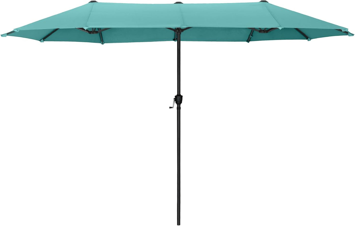 HERA'S PALACE 13 ft Rectangle Patio Umbrellas Large Outdoor Umbrella with Crank Powerful UV Protective Table Umbrella Outdoor Patio for Backyard, Pool, Garden, Deck