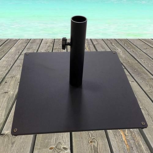 036TSSQ Steel Plate Umbrella Base, 36 lb, Black
