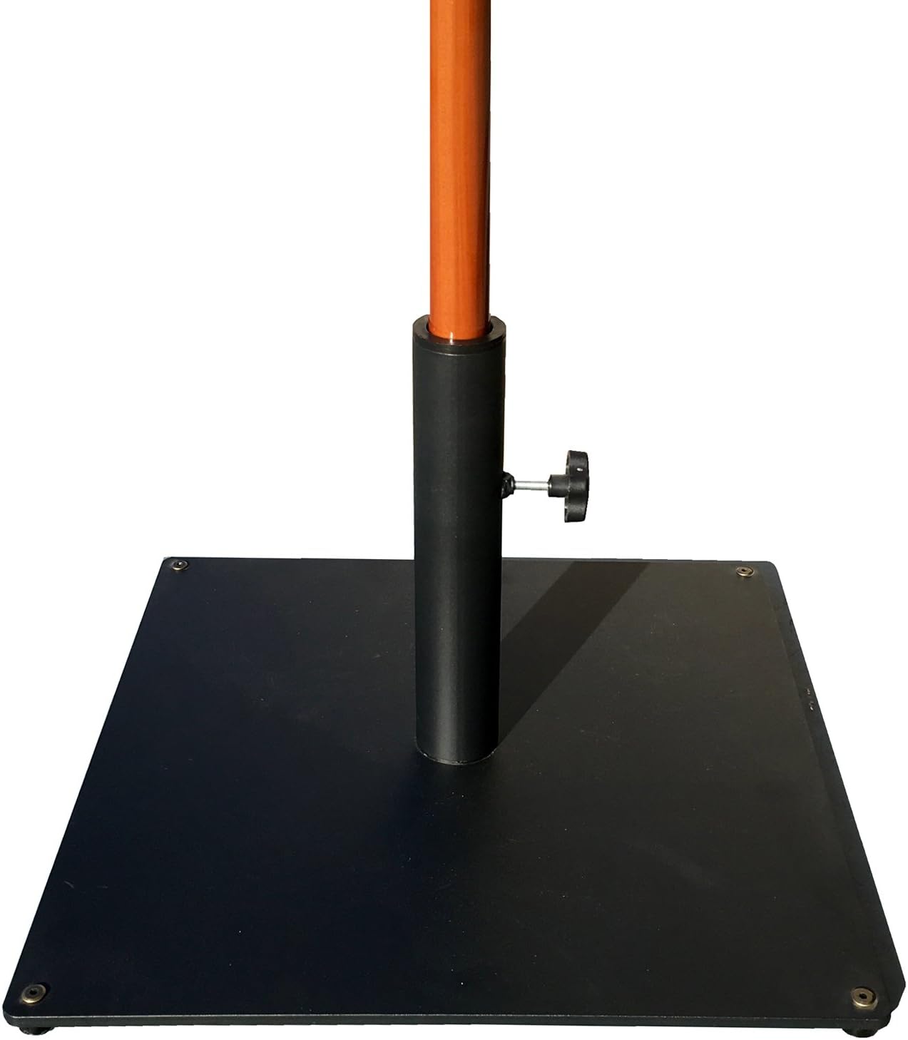 036TSSQ Steel Plate Umbrella Base, 36 lb, Black